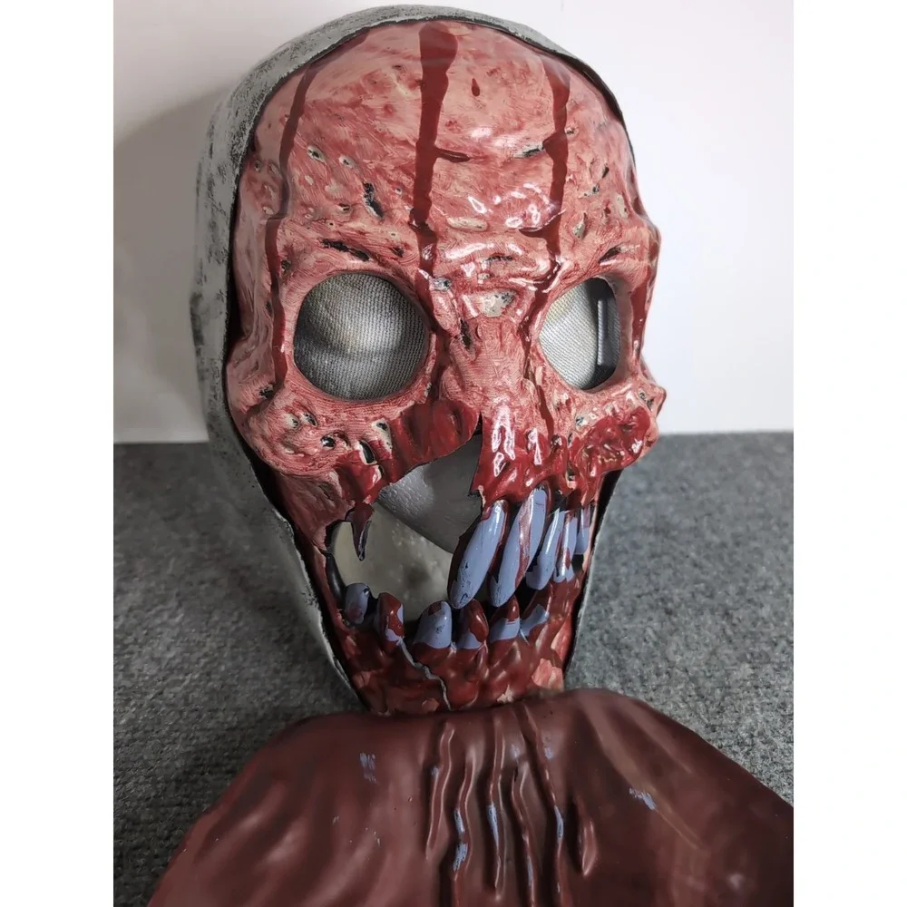 Night‎ Freak Ripper Mask Spirit Halloween Horror Rare Face Skin Falls Off